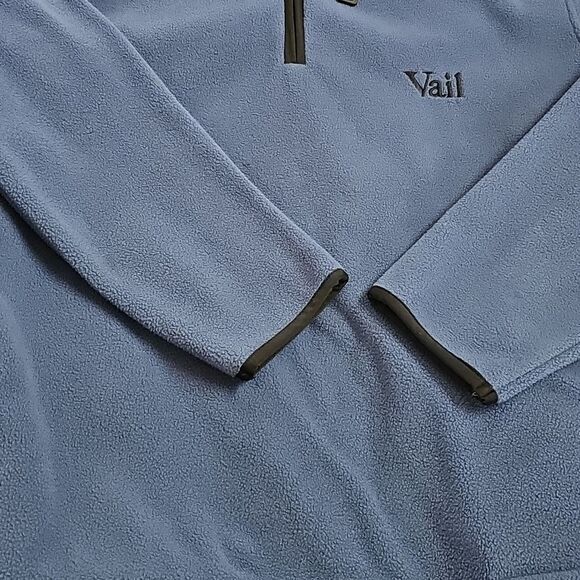 Vail Blue Quarter Zip Pullover Fleece Size Small - Picture 5 of 5